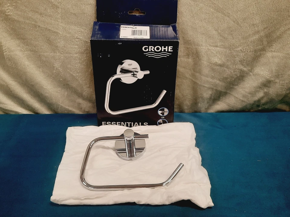 GROHE 40689001 Essentials Toilettenpapierhalter zur Wandmontage chrom *MUSS SCHRAUBEN* - Bild 1 von 4