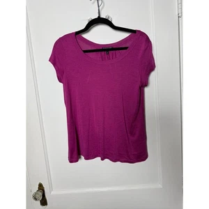 Eileen Fisher Silk Cotton Short Sleeve relaxed Fit Lightweight Pink T-shirt PS - Picture 1 of 7
