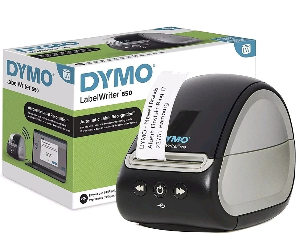 DYMO LABEL 550 WRITER 27.1 x 15.9 x 14 CM LABEL BRAND NEW SEALED - Image 1 of 4