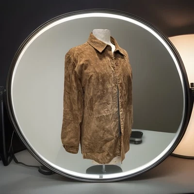 Chaqueta Blazer Gabardina Jessica Holbrook Ran Gamuza Cuero Talla M Foto 1 de 4