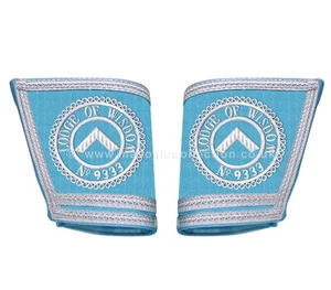 Beste Qualität freimaurerisches Handwerk Offiziere Handschuhe Regalia Abzeichen - Bild 1 von 1