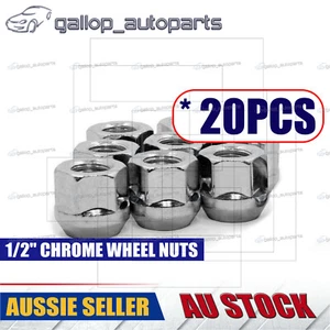 1/2" Chrome Wheel Nuts For FORD Falcon FG BF BA AU EF EA Mustang 1965-On - Picture 1 of 2
