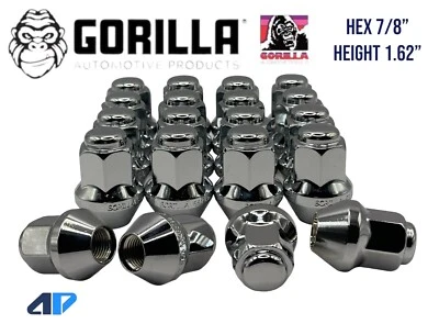 Rueda de fábrica Dodge Ram 1500 cromada OEM estilo sólido 9/16 tuercas premium 24 piezas Foto 1 de 4