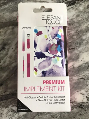 Elegant Touch Ladies Premium Implement Kit Manicure Purse | New - Image 1 of 4