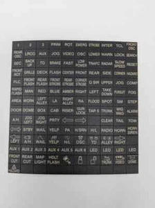 Federal Signal Legend Sticker Sheet for Smart Keypad - SS2000 / SSP3000 - Picture 1 of 1