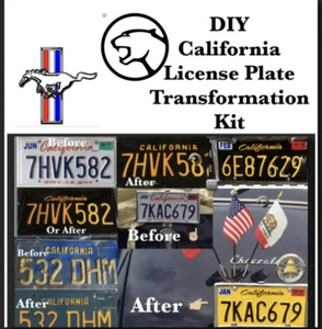 DIY CALIFORNIA Legacy License Plates ford mustang mercury cougar - Bild 1 von 15