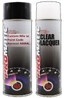 Honda Nh1 Black Car Spray Paint Aerosol Can 400Ml + Lacquer 500Ml