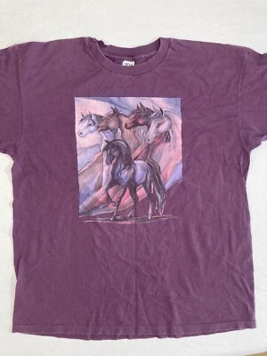 Camiseta vintage ~ Wild Horses ~ inspirada en el viento ~ para hombre 2XL Foto 1 de 4