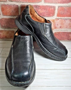 Clarks Unstructured Sheridan Herren 9M Schwarz Leder Halbschuh Slipper Schuhe - Bild 1 von 10
