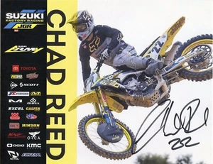  CHAD REED SIGNED PHOTO CARD,RICKY CARMICHAEL,JEREMY MCGRATH,SUPER CROSS - Picture 1 of 1