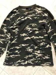 LONG SLEEVED "CAMO” THERMAL SHIRT, LARGE, WORN ONCE! FREE SHIPPING - Picture 1 of 1