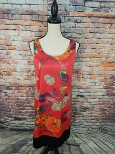 J. Peterman Damen ärmellos mehrfarbig Blumen gefüttert Sommer Sommerkleid Kleid 6 - Bild 1 von 7