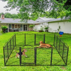 Durable Portable Dog Playpen Large Crate Pet Puppy Dog Fence Kennel Out/Indoor - Picture 1 of 12