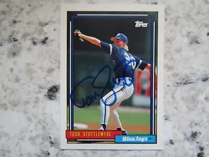 Blue Jays Todd Stottlemyre signed handsigniert 1992 Topps Mint - Bild 1 von 1