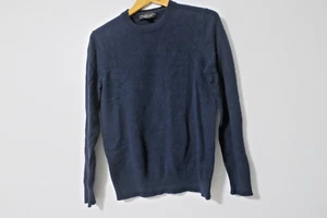 Bloomingdale's The Men's Store Blue Cashmere Crew Neck Sweater Size S - Picture 1 of 3