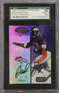 Olandis Gary Denver Broncos Georgia 1999 Playoff Contenders Auto Rookie SGC 92 - Bild 1 von 2