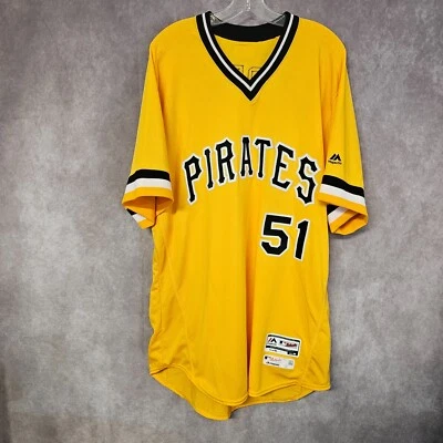Camiseta deportiva 2018 Majestic Pittsburgh Pirates Jordan Milbrath 51 TBTC Game 50 XL Foto 1 de 4