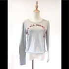 IOC by Icons Gray Tee Dance All Night Long Sleeves Small 