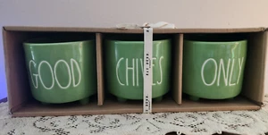 New Rae Dunn Green 3 Piece Herb Planter Set “Good Chives Only” Garden set - Picture 1 of 9