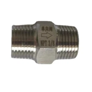 3/8" NPT Male To Male One Way Check Valve 304 Stainless Steel - Picture 1 of 3