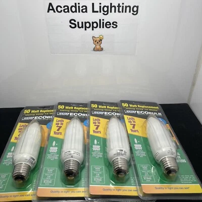 ⚡️4 Pack⚡️ Feit 50 Watt Replacement (only Uses 12 Watts) 3500K Medium Base Bulb - Image 1 of 4