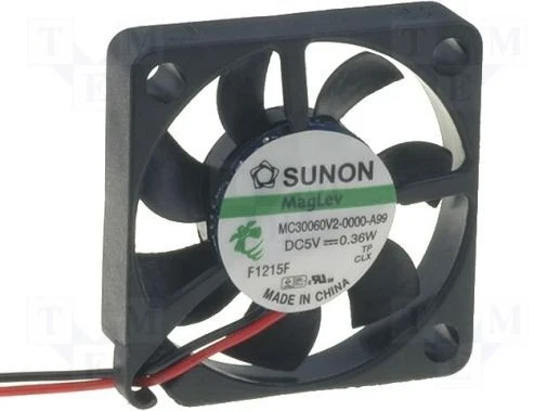 Sunon Lüfter 30x30x6mm MF30060V2-A99 DC 5V 7500 U/min 24dBA Vapolager 2 Litzen - Bild 1 von 1