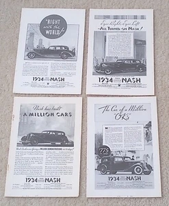 Lotto 4 Pubblicità Nash 1934 - Foto 1 di 1