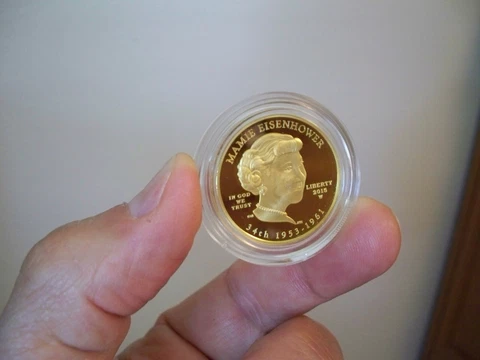 2015 W - MAMIE EISENHOWER - FIRST SPOUSE GOLD - PROOF - PERFECT Cover