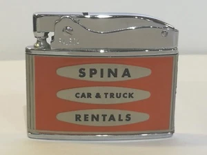 Flat Advertising Lighter Spina Car and Truck Rentals Made In Japan - Picture 1 of 3