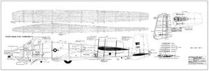 Fairchild A-10 Warzenschwein Pläne Set 76 1/2" Spannweite - Bild 1 von 3