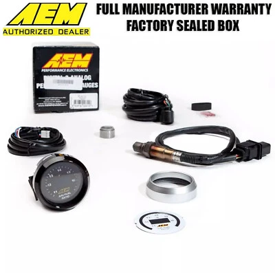 AEM 30-4110 UEGO Wideband O2 Air Fuel Ratio Gauge AFR 52mm with 4.9 LSU Sensor - Image 1 of 4