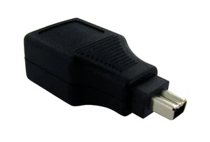 Adapter FireWire IEEE1394 4-pin Male / 6-pin Female Black THOMSON - Zdjęcie 1 z 3