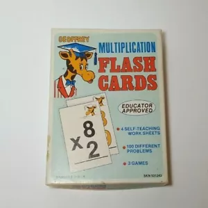 Vintage Toys “R” Us, Geoffrey Multiplication Flash Cards Copyright 1983 - Picture 1 of 5