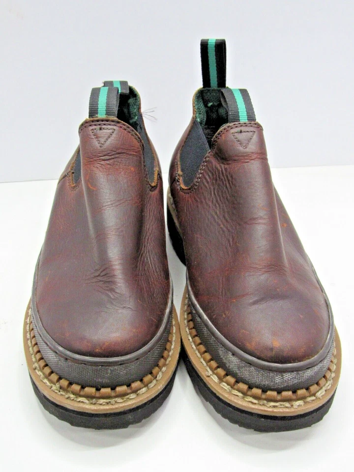 Zapatos Georgia Boot Giant Romeo GR362 para mujer 6 W cuero marrón trabajo sin cordones #EO Foto 1 de 4