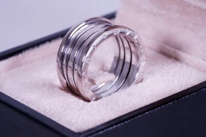 Bvlgari B.Zero1 Ring 750 Weißgold mit Etui - Größe 55 - Bulgari Gold - Bild 1 von 7