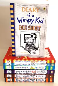 Diary Of A Wimpy Kid Series By Jeff Kinney (Lot of 7 Children's Fiction Books) - Picture 1 of 4