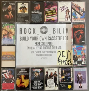 $1 & UP SOUNDTRACKS BUILD YOUR LOT METAL R&B CASSETTE TAPES BUY $25 FREE SHIP - Picture 1 of 314