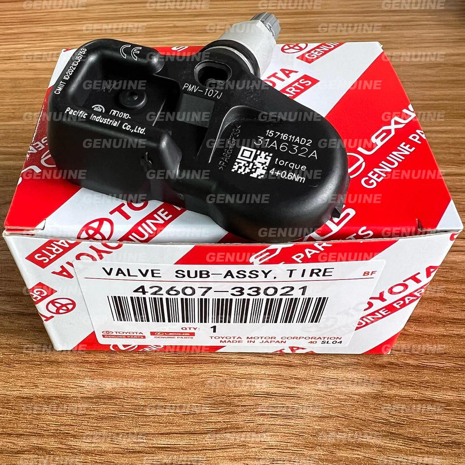 1X Original OEM 42607-33021 TPMS PMV-107J Para Toyota Lexus SENSOR DE PRESIÓN DE NEUMÁTICOS Foto 1 de 4