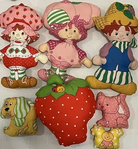 Muñeca Almohada Coser Corte Pastel Fresa Vintage Huckleberry Frambuesa ++ Lote - Imagen 1 de 7