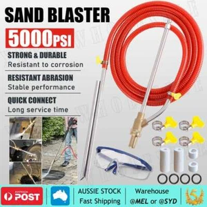 Sand Blaster Wet Sandblasting Kit 5000PSI Pressure Washer 1/4''Plug Outdoor AU - Picture 1 of 12
