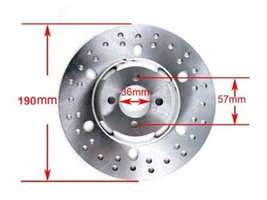 190MM DISC ROTOR W/ 36MM ID for MOPED ATV DR12 - Picture 1 of 6