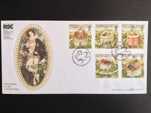 GB Benham 1995 Shakespeare Set auf Zwölfte Nacht Erster Tag Cover The Barbican SHS - Bild 1 von 1