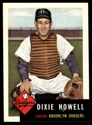 1991 Topps Archives 1953 Dixie Howell Brooklyn Dodgers #255 - Image 1 of 2