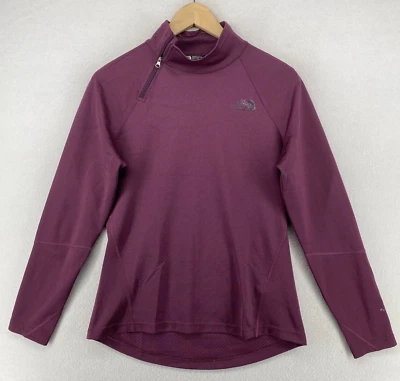 Top para mujer THE NORTH FACE M FLASHDRY capa base asimétrica 1/4 cremallera granate Foto 1 de 4