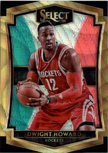 2015-16 Select Prizms Tri Color Rockets Basketball Card #123 Dwight Howard PRE