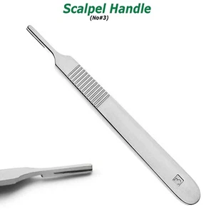 Scalpel Handle #3 Surgical Dermal Podiatry Instruments German Grade - Picture 1 of 8