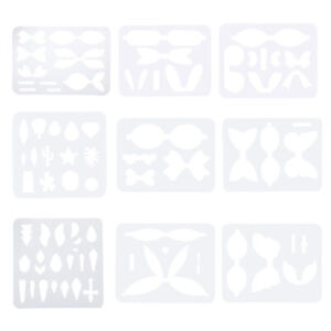 Reusable Earring Making Template Cutting Stencil Plastic Leather Bows DIY Craft