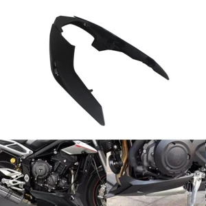 Black Engine Lower Shroud Skid Plate Spoiler Cover For Street Triple 765RS 17-22 - Foto 1 di 9