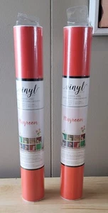American Crafts Red PLAYROOM ADHESIVE VINYL 12" x 48" Sheet Lot of 2 - Picture 1 of 3