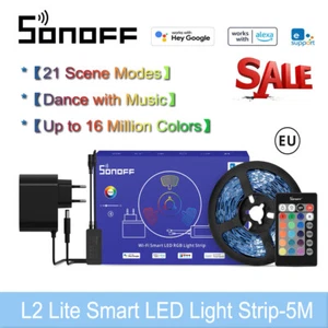 SONOFF L2 Lite LED Light Strip Smart Bluetooth WiFi App Control for Alexa Google - Picture 1 of 12